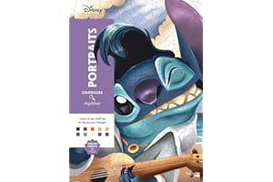 Coloriages mystères Disney - Portraits (trompe l'oeil)