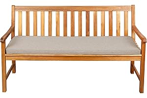 ‎GUTEKISSEN Gutekissen® Sitzkissen für Bank, Gartenschaukeln, Sitz, glatt. FK5 (120x40x5, Beige)