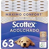 Scottex Padded Toilet Paper &ndash; 63 Rolls (7 Packs of 9 Rolls) &ndash; Toilet Paper | 63 Rolls (7 Packs of 9 Rolls) &ndash; Toilet Paper 3 L