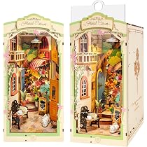Kit Book Nook Fai Da Te Per Adulti | Puzzle 3D In Legno Miniature Casa Delle Bambole | Fermalibri Decorativo Con Luce LED Regalo Lettori