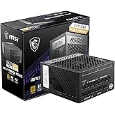MSI PSU MPG A850G PCIE5 850W 80 PLUS GOLD ACTIVE PFC FULL MODULAR Power Supply (PSU)