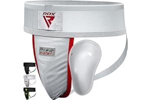 ‎RDX RDX Tiefschutz Herren Boxen Kampfsport, Suspensorium Manner Jockstrap Unterhosen Hodenschutz Kickboxen MMA Muay Thai, Groin Guard Cup Men Protection, Tiefenschutz Karate Zubehör