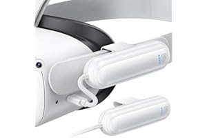 Akku-Pack für Oculus Quest 2, Kinwin 2 Pack 20000mWh Batterie für Meta Quest 2 Zubehör, 10W Schnelllade-Akku für VR-Headset, leichtes und tragbares Ladegerät für zusätzliche 2-4 Stunden Spielzeit