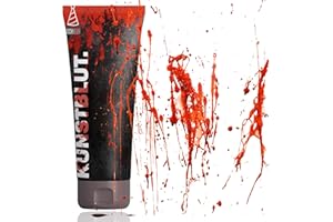 FASCHINFEVER 50 ml Blut - abwaschbar & täuschend echt - Kunstblut zum Schminken - Fake Blood Verkleiden - Halloween & Fasching