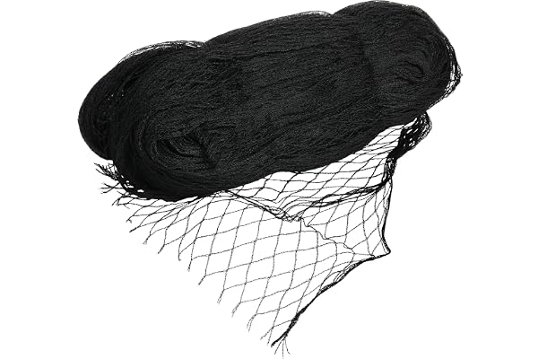 VIIRKUJA Filet de Protection Contre Les Oiseaux - 4 x 5 m - 18 x 18 mm - Couleur : Noir - Filet de Protection Contre Les Oiseaux