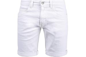 Indicode Quentin Herren Jeans Shorts Kurze Denim Hose im Destroyed-Optik aus Stretch-Material Regular Fit