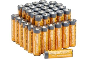 Amazon Basics AA-Alkali-Hochleistungsbatterien, 1,5 V, 10 Jahre lagerfähig, 36 Stück