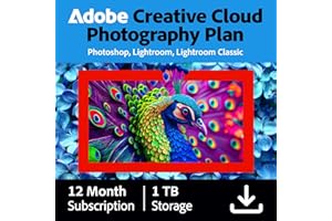 Adobe Creative Cloud 1TB :Photoshop&Lightroom |1 Year| PC/Mac | Digital Download