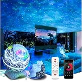 G&ouml;ky&uuml;z&uuml; Projeksiyon Gece Lambası, 14 Farklı Işık Yansıtma, Bluetooth Hoparl&ouml;rl&uuml;, Zamanlayıcılı Otomatik Kapanma, Ayarlanabili