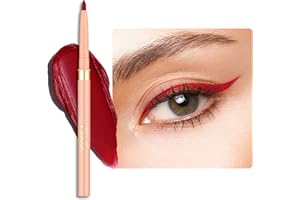 OULAC Matte Red Eye Liner Pencils Waterproof, Smudge-proof Retractable Eyeliner and Lip Liner Lasts 24H +, Highly Pigmented and Smooth, Long-lasting Formula, Vegan (07) Cherry