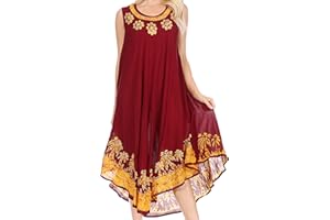 Sakkas Tank Dress Caftan Sundari/Cover Up
