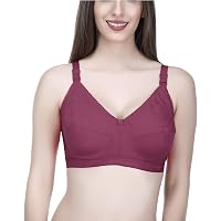 Elina Women's Cotton Hosiery Non Padded Non Wired High Coverage Bra