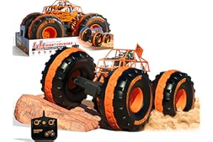 Sharper Image - 4 x 4 Giant Crusher Remote Control 4WD Truck with Rechargeable Battery - Remote Control Cars - Boys & Girls Gifts - RC Toy Cars for Children - Kids Toys