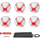 Amazon Basics Soccer Ball with Pump - Training Ball, Durable PVC Construction, Butyl Chamber, Indoor and Outdoor Use, Machine