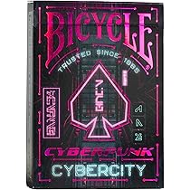 トランプ BICYCLE URBAN PUNK Playing cards Bicycle Cyberpunk Cybercity Playing Cards, 1 Deck, Air Cushion