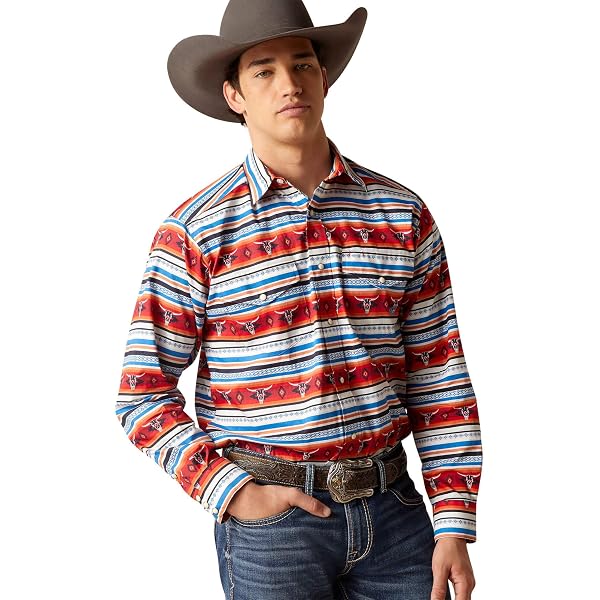 Ariat Herren Hemd Broderick Classic Fit – Robustes Freizeithemd Mit Druckknopfleiste