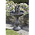 Garden Mile® Bronze Effect Table Water Feature Fountain for Garden | Freestanding Tipping Pail Cascade Patio Lawn Centrepiece (Tipping Pail Fountain)