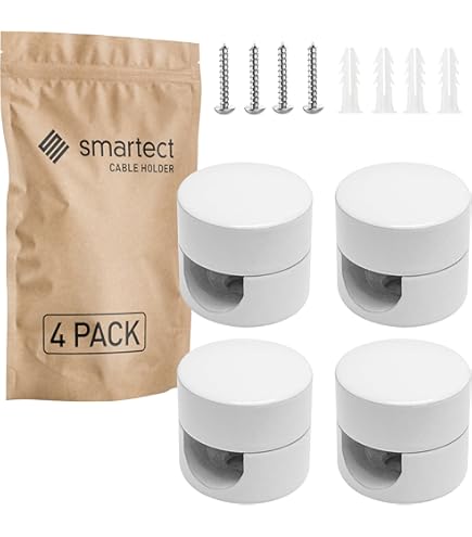 5 Decentratori A Uncino Per Soffitto - Gancio Regolabile Cavo Elettrico Bianco - Foto 4