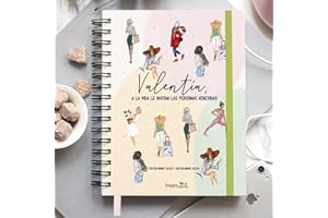 Agenda 2024 Happymots | Agenda semana vista 12 meses completos | Agenda anual 2024 desde Diciembre 2023 a Diciembre 2024 | Incluye Planificador, Calendario y Stickers | Tamaño A5