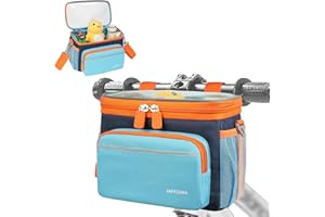 Jaffzora Panier de vélo Avant pour Enfants, Panier de vélo adapté à la Plupart des guidons, Tricycle, Accessoires de vélo Mignons pour Filles et garçons