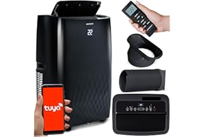 Berdsen Mobiles Klimagerät 5-in-1 14000 BTU - Kühlung, Heizung, Entfeuchtung, Ventilation, Schlafmodus - Tuya Smart App - Energieeffizient