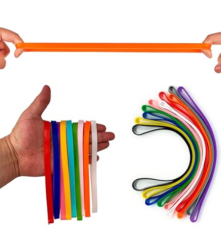 Rosaver Elastici Gomma Per Bidoni Spazzatura – Regolabili, Multiuso, Adatti Fino A 96 Galloni (6 Pezzi, Colori Vari) - 6