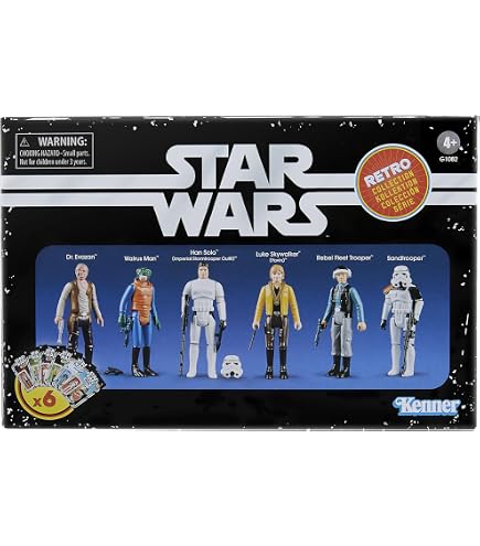 STAR WARS Action Collection 6体セット Star Wars The Retro Collection Action Figures Set of 6: Buy Online