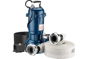 Smutsvattenpump 550W dränkbar pump med 16 200l/h flödeshastighet inkl. 20m slang pump