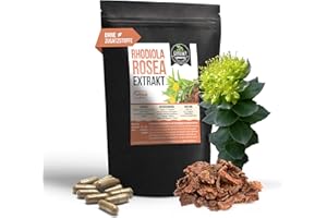 FOODFROG Rhodiola Rosea EXTRAKT | 3% Rosavin | 120 KAPSELN - 400mg Rosenwurz | ohne Zusatzstoffe | hochdosiert vegan in Deutschland hergestellt (Kapseln 120)