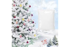 Probuk Nieve Artificial para Árbol de Navidad 907 g - Nieve Falsa con Aspecto Real y Esponjosa, Decoración Invernal para Árboles de Navidad, Coronas, Centros de Mesa y Proyectos de Bricolaje