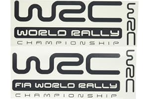 Ecoshirt Pegatinas WRC Rally Dr1009 Vinilo Adesivi Decal Aufkleber Клей Stickers Car Voiture, Negro