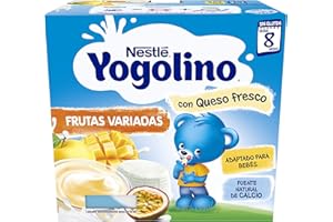 Nestlé Yogolino Natillas de Vainilla - Paquete de natillas de 6 x 4 unidades de 100g (Total: 2.4 kg), Fórmula antigua