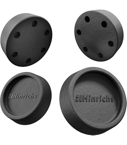 4 stuks wasmachine voetkussens, trillingsdempers, anti-vibratie wasmachine voeten, trillingsdemper, verstelbaar rubberen voetkussen, anti-loopvoetkussen voor wasmachine en droger