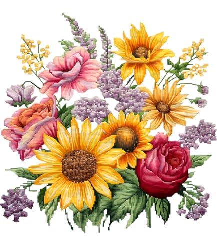 Canevas Point De Croix Kit Complet Moderne Adulte Debutant Enfant