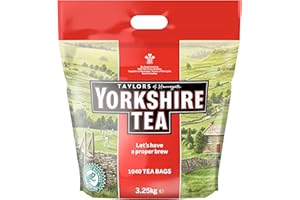 Yorkshire Tea - Erfrischender, Kräftiger, Schwarzer Englischer Tee - Aus Verantwortungsvollen Quellen - 1040 Teebeutel
