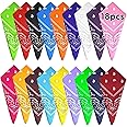 FEPITO Bandana in cotone Tie Dye Bandana Paisley Bandane Assortiti Fazzoletti da cowboy per uomini e donne