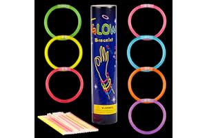 196 Pezzi Bastoncini Luminosi Per Feste – Con Connettori Per Bracciali E Collane, Neon, Per Bambini