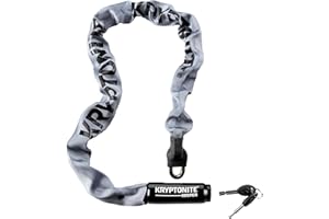 Kryptonite Keeper 785 Chaîne Intégrée | Antivol Vélo | Niveau de Sécurité 5/10 | Offre une Sécurité Élevée à Votre Vélo | Longueur 85 cm | Couleur Grise