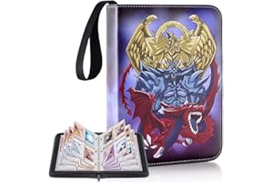 Bheddi Sammelkarten Album für YGO Karten,TCG Karten Album Ordner Taschen mit Reißverschluss für PTCG MTG YGO (EgyptianGod)
