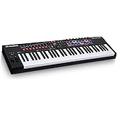 M-AUDIO Oxygen Pro 61-61 Key USB MIDI Keyboard Controller, Rhythm Pads, MIDI Assignable Buttons, Buttons, Faders and Summer