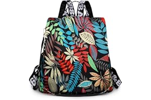 Volumoon Damski plecak antykradzieżowy, 2 w 1, wodoszczelny, nylon, torba na ramię, duża pojemność, plecak podróżny, dla kobiet i dziewcząt