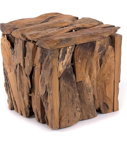 Table Basse de Jardin carré Marron 50x50x30 cm résine tressée112