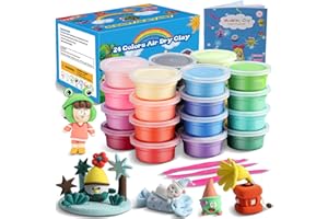 iFergoo Magic Clay 24 Colours Modelling Clay DIY Creative Modelling Dough Modelling Clay Tools