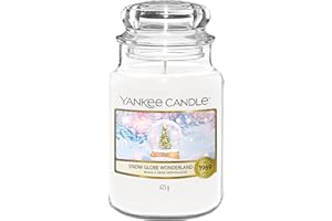 Yankee Candle Bougie parfumée | Grande bougie jarre Snow Globe Wonderland | Collection Snow Globe Wonderland | Temps de combustion : jusqu’à 150 heures | Cadeaux parfaits pour femme