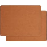 Ocean Home Textile 2'li Taba Renk Deri Amerikan Servis 40 x 30 cm