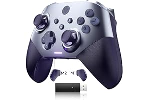 EasySMX Wireless PC Controller, Bluetooth Game Controller, Hall Joysticks&Triggers No Drift, PC, Switch and Steam, ios, Replacable Faceplate, Mechanical, 40 Hours