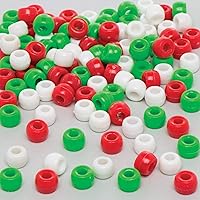 210 Pompons De Noël Rouges, Verts, Blancs - 4 Tailles Différentes - Pour Loisirs Créatifs, Décorations, Bricolage Enfants Et Adultes