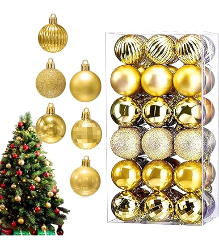 Palline Decorative Rosa E Champagne Per Albero Di Natale Confezione 28 Pz Viscio