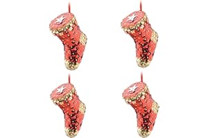 Pinflair Sequin & Pin Red Stockings Christmas Craft Kit-Makes 4