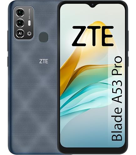 Custodia Portafoglio HualuBro Per ZTE Blade A53, Flip Cover In Pelle PU Con Slot Carte E Funzione Stand - Nero